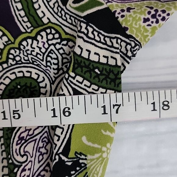 Apt. 9 paisley print midi dress with ruffle Women's Size M - Picture 12 of 14
